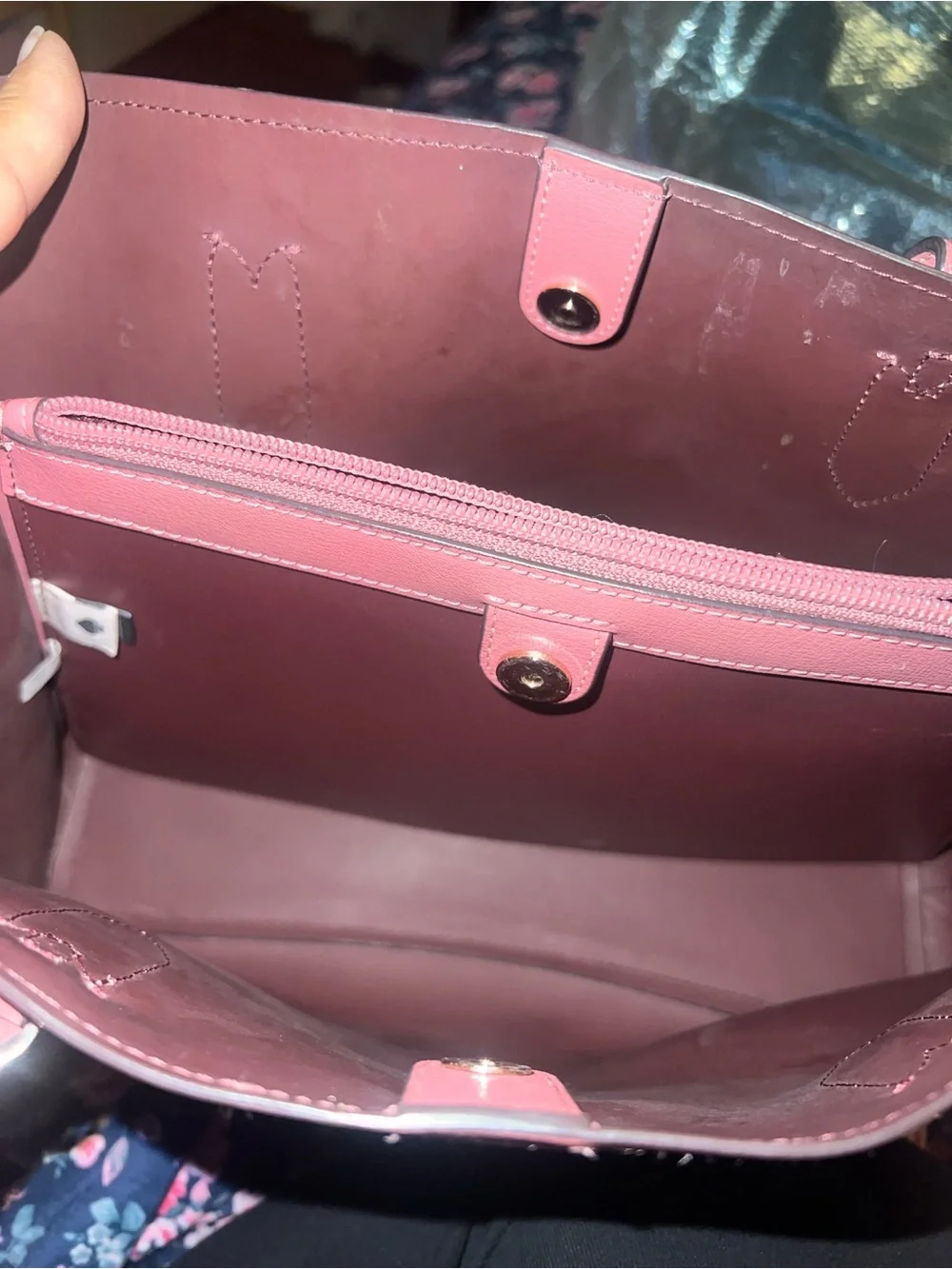 Kate Spade Pink Leather Tote Bag